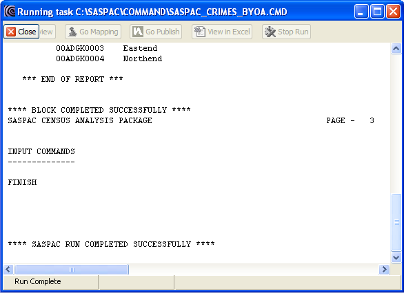 Converting user-defined variables in CSV to a system file in SASPAC