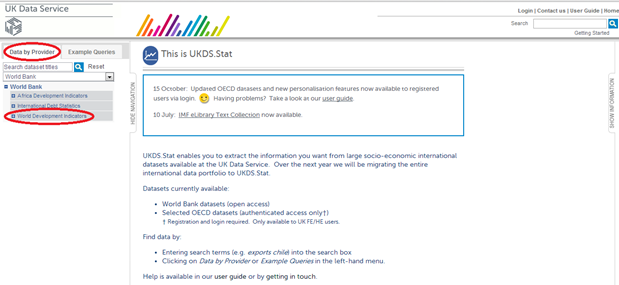 UKDS.Stat screen shot