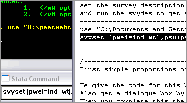 svyset stata svyset stata