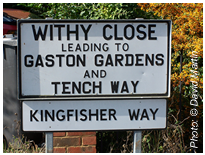 A street name sign