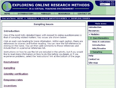 The top of a module page before the evaluation process (see descriptions below)