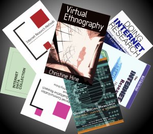 Image of seven key books in Online Research Methods.  Follow link to 'Key texts' to see details. 