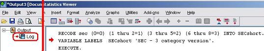 SPSS Syntax from Output