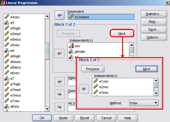 Using blocks for Model 5