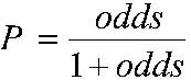 Odds to Probability formula